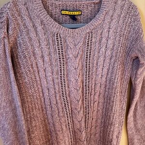 Prince & Fox Women's Mauve Cable Knit Sweater